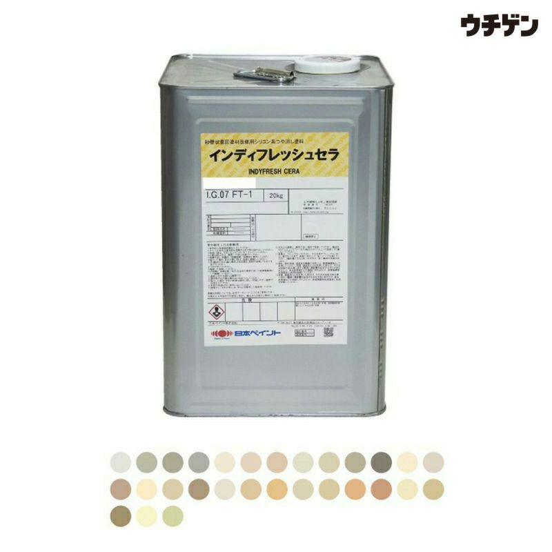 日本ペイント インディフレッシュセラ 標準色 20kg 砂壁改修用シリコン