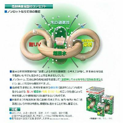 ノンロット205N Zカラー 3.5L 油性 木材保護塗料 三井化学産資株式会社